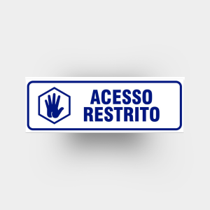 Acesso Restrito   4x0 (só frente) Impressão Digital Corte Reto 