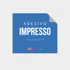 Adesivo 1,50X1,00 Adesivo Vinil Branco 1,50X1,00 4x0 Vinil Refilado 