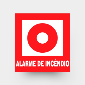 Alarme de Incêndio   4x0 (só frente) Impressão Digital Corte Reto 