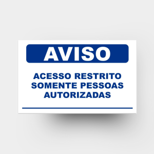 AVISO | PESSOAS AUTORIZADAS   4x0 (só frente) Impressão Digital Corte Reto 