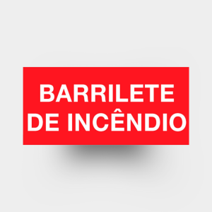 Barrilete de Incêndio   4x0 (só frente) Impressão Digital Corte Reto 