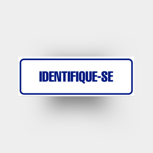 IDENTIFIQUE-SE   4x0 (só frente) Impressão Digital Corte Reto 