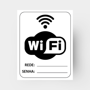 WI FI   4x0 (só frente) Impressão Digital Corte Reto 